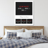 Erstellen Sie Ihre eigene FotoCollage 004 Leinwanddruck (Insitu (Schlafzimmer))