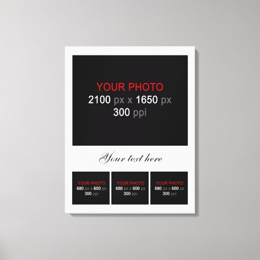 Erstellen Sie Ihre eigene FotoCollage 004 Leinwanddruck (Vorderseite)