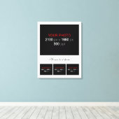 Erstellen Sie Ihre eigene FotoCollage 004 Leinwanddruck (Insitu (Holzboden))