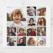 Erstellen Sie Ihre eigene FotoCollage - 13 Fotos Bierflaschenetikett (Einzelnes Label)