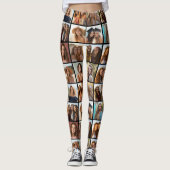 Erstellen Sie Ihre eigene FotoCollage - 16 Fotos Leggings (Vorderseite)