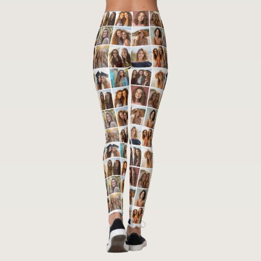 Erstellen Sie Ihre eigene FotoCollage - 16 Fotos Leggings (Rückseite)