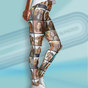 Erstellen Sie Ihre eigene FotoCollage - 16 Fotos Leggings