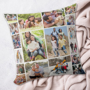 Erstellen Sie Ihre eigene FotoCollage 18 Bilder we Kissen