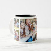 Erstellen Sie Ihre eigene FotoCollage 5 Bilder wei Zweifarbige Tasse (Vorderseite Links)