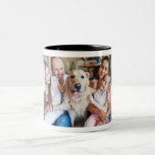 Erstellen Sie Ihre eigene FotoCollage 5 Bilder wei Zweifarbige Tasse (Mittel)