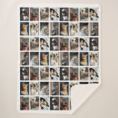 Erstellen Sie Ihre eigene FotoCollage 8 Bilder auf Sherpadecke (Vorderseite)