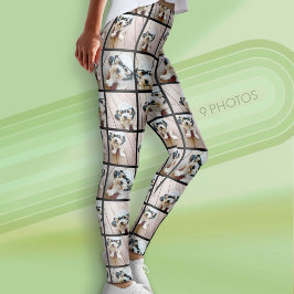 Erstellen Sie Ihre eigene FotoCollage - 9 Fotos Leggings