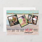 Erstellen Sie Ihre eigene FotoCollage. Beste Mama Postkarte (Vorne/Hinten)