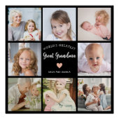 Erstellen Sie Ihre eigene FotoCollage Große Oma Mo Poster (Vorderseite)