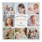 Erstellen Sie Ihre eigene FotoCollage Große Oma Mo Poster (Vorderseite)
