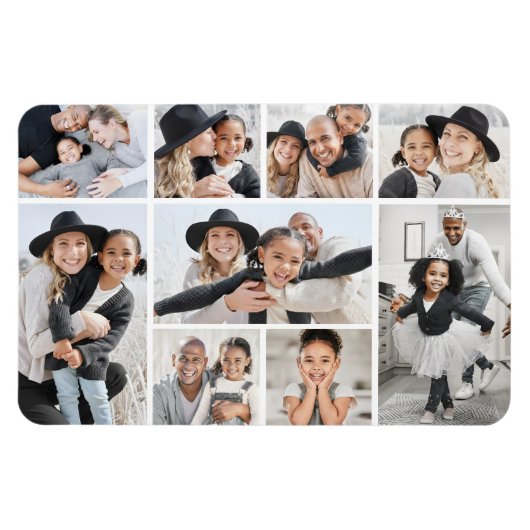 Erstellen Sie Ihre eigene Fotocollage Magnet (Horizontal)