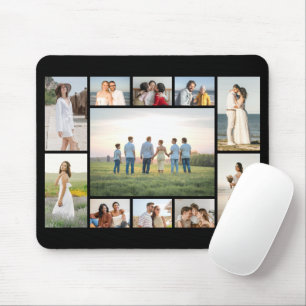 Erstellen Sie Ihre eigene Fotocollage mit 11 Fotos Mousepad