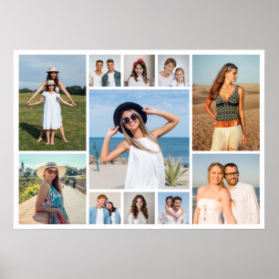 Erstellen Sie Ihre eigene Fotocollage mit 11 Fotos Poster