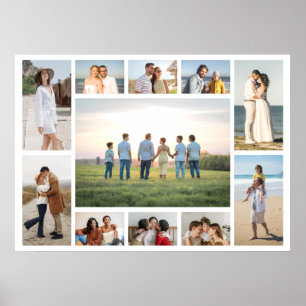 Erstellen Sie Ihre eigene Fotocollage mit 11 Fotos Poster