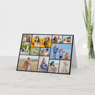 Erstellen Sie Ihre eigene Fotocollage mit 12 Fotos Einladung