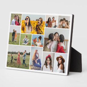 Erstellen Sie Ihre eigene Fotocollage mit 12 Fotos Fotoplatte