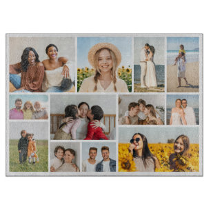Erstellen Sie Ihre eigene Fotocollage mit 12 Fotos Schneidebrett