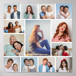 Erstellen Sie Ihre eigene Fotocollage mit 13 Fotos Poster