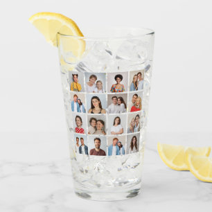 Erstellen Sie Ihre eigene Fotocollage mit 16 Fotos Glas
