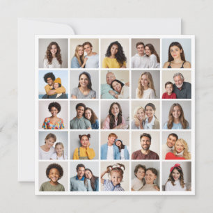 Erstellen Sie Ihre eigene Fotocollage mit 25 Fotos Karte