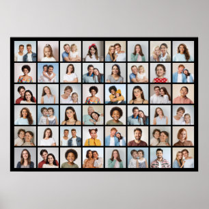Erstellen Sie Ihre eigene Fotocollage mit 48 Fotos Poster