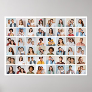 Erstellen Sie Ihre eigene Fotocollage mit 48 Fotos Poster