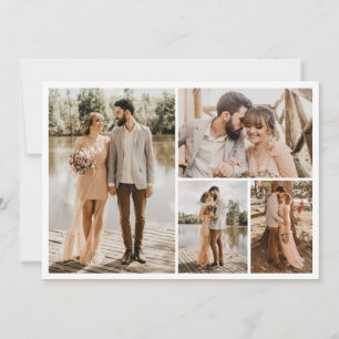 Erstellen Sie Ihre eigene Fotocollage mit 4 Fotos Karte