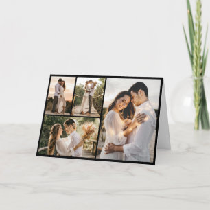 Erstellen Sie Ihre eigene Fotocollage mit 4 Fotos Karte