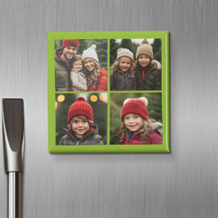 Erstellen Sie Ihre eigene Fotocollage mit 4 Fotos  Magnet