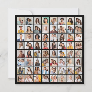 Erstellen Sie Ihre eigene Fotocollage mit 64 Fotos Einladung
