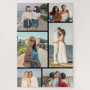 Erstellen Sie Ihre eigene Fotocollage mit 6 Fotos Puzzle