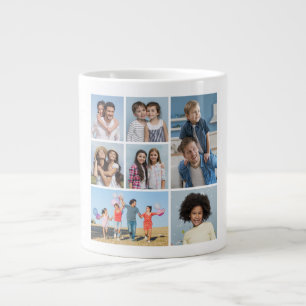 Erstellen Sie Ihre eigene Fotocollage mit 7 Fotos Jumbo-Tasse