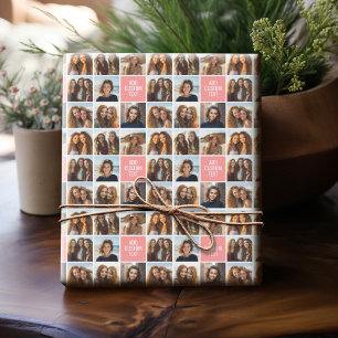 Erstellen Sie Ihre eigene Fotocollage mit 8 Fotos Geschenkpapier