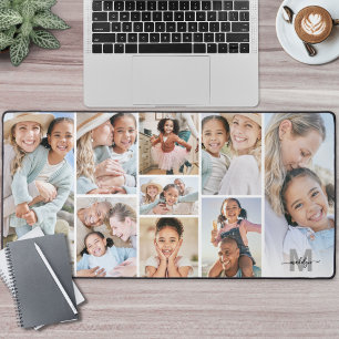 Erstellen Sie Ihre eigene Fotocollage mit 9 Fotos Schreibtischunterlage