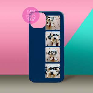 Erstellen Sie Ihre eigene Fotocollage - Navy 4 Bil Case-Mate iPhone Hülle