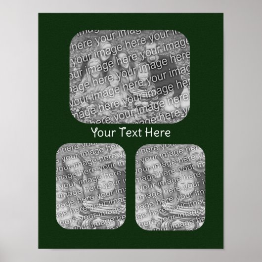 Erstellen Sie Ihre eigene FotoCollage Personalisie Poster (Vorne)