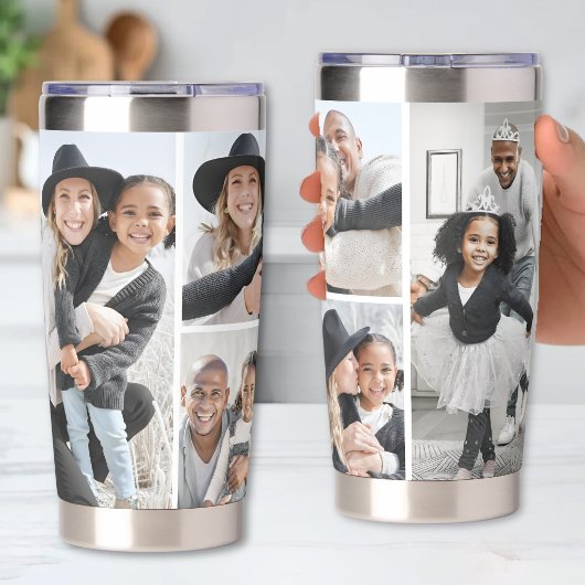 Erstellen Sie Ihre eigene Fotocollage Thermobecher