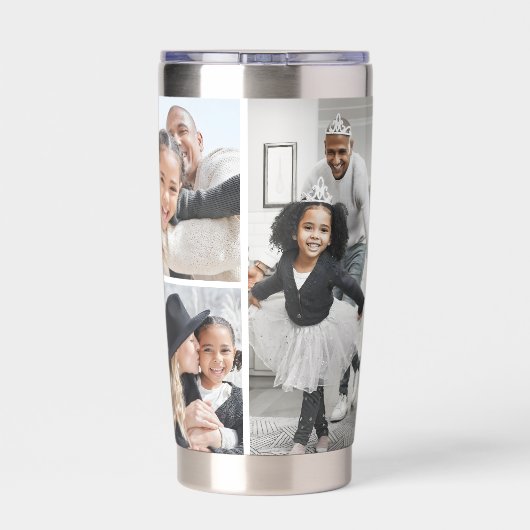 Erstellen Sie Ihre eigene Fotocollage Thermobecher (Rückseite)
