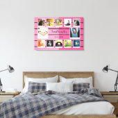 Erstellen Sie Ihre eigene Fotocollage Vorlage Pink Leinwanddruck (Insitu (Schlafzimmer))