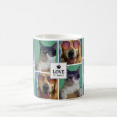 Erstellen Sie Ihre eigene Fotokollektion für 4 Hau Kaffeetasse (Mittel)