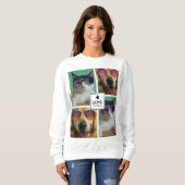 Erstellen Sie Ihre eigene Fotokollektion für 4 Hau Sweatshirt (Vorne ganz)