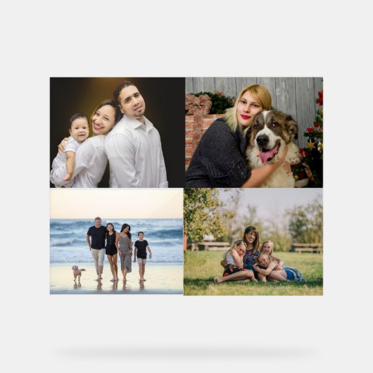 Erstellen Sie Ihre eigene Fotokollektion mit vier Acrylschild (Vorderseite)