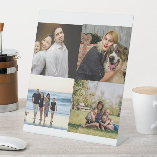 Erstellen Sie Ihre eigene Fotokollektion mit vier  Sockelschild (In Situ)