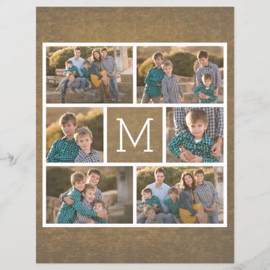 Erstellen Sie Ihre eigene Fotomaterial - Monogramm Flyer (Vorne)