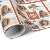 Erstellen Sie Ihre eigene Fotomaterial - Monogramm Geschenkpapier (Rolleneckpunkt)