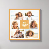 Erstellen Sie Ihre eigene Fotomaterial - Monogramm Leinwanddruck (Vorderseite)