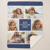 Erstellen Sie Ihre eigene Fotomaterial - Monogramm Sherpadecke (Vorderseite)