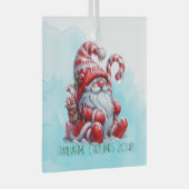 Erstellen Sie Ihre eigene Freude Peppermint Weihna Ornament Aus Glas (Vorderseite Rechts)