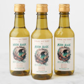 Erstellen Sie Ihre eigene Friedliche Boho Crescent Weinetikett (Flaschen)